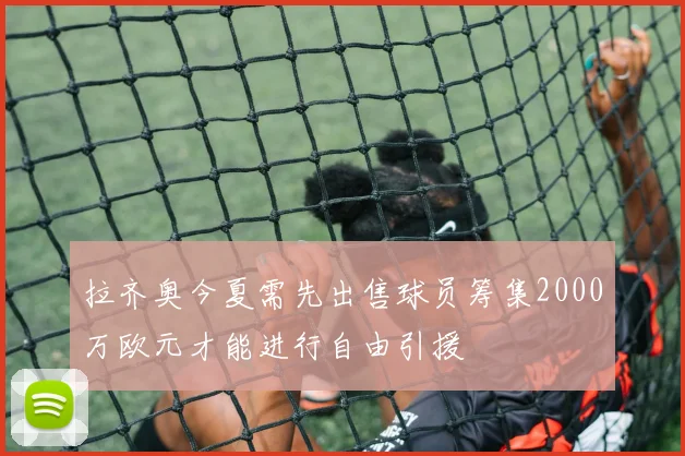 拉齐奥今夏需先出售球员筹集2000万欧元才能进行自由引援